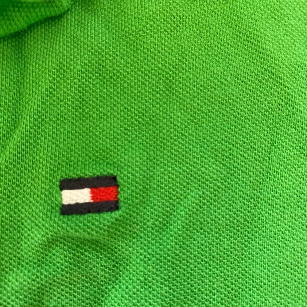 Tommy Hilfiger. green polo. Size 16-18. Boys